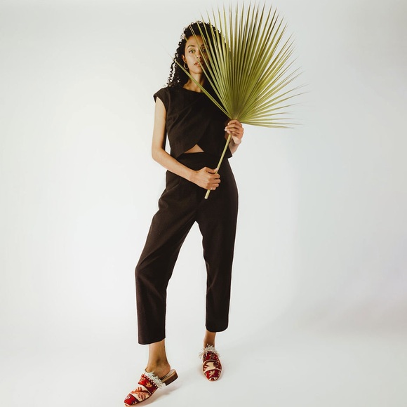 Madri Collection Pants - Madri Nursing Friendly Crossover Jumpsuit